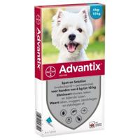 Advantix Hond 100/500 (4-10kg) Spot-on Solution Pipetten - thumbnail