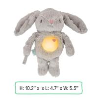 INGENUITY Baby Nachtlampje, Konijn Knuffel, Sylvie Pluche, Reageert op Baby's Huilen, Muzikaal, Lichtgevend, Witte Ruis en Speenclip - thumbnail