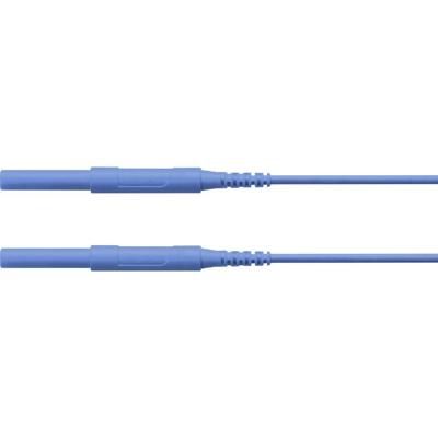 Schützinger Veiligheidsmeetsnoer Stekker 4 mm Stekker 4 mm 200.00 cm Blauw 1 stuk(s)