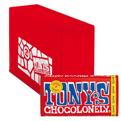 Chocolade Tony's Chocolonely melk reep 180gr | 15 stuks Chocolade Tony's Chocolonely melk reep 180gr | 15 stuks