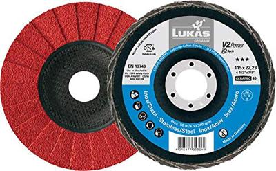 LUKAS-ERZETT A27441250401450 Lamellenschuurschijf Diameter 125 mm Boordiameter 22.23 mm 10 stuk(s)