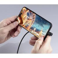 Renkforce USB-kabel USB 2.0 USB-C stekker, USB-C stekker 1.00 m Zwart Stekker 180° gedraaid RF-6721078 - thumbnail