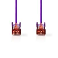 Nedis CCGL85221VT10 Cat6-kabel Rj45 Male Rj45 Male S/ftp 1.00 M Rond Lszh Violet Label - thumbnail
