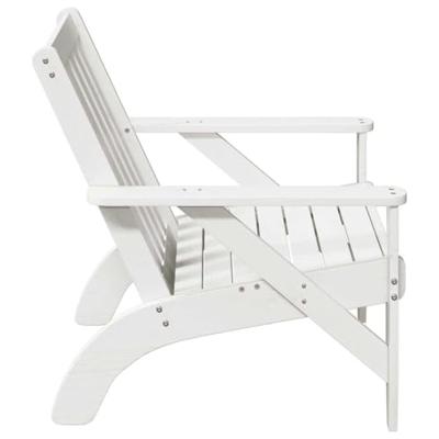 Tuinstoelen Adirondack 2 st 75x77x77 cm massief grenenhout wit