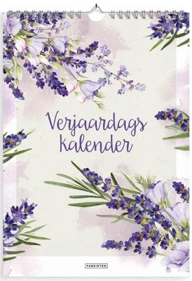 Verjaardagskalender Lavendel A4