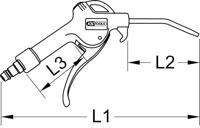 KS Tools 515.1902 Pneumatisch uitblaaspistool 6.3 bar - thumbnail