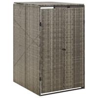 Containerberging enkel 70x80x117 cm poly rattan grijs - thumbnail