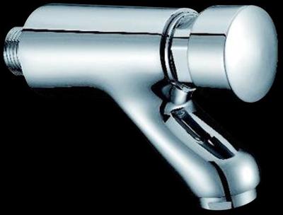 Toiletkraan Best Design Delay Wand Zelf sluitend Chroom