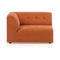 HKliving Vint bank left 1,5-seat Corduroy Rib Dusty Orange - thumbnail