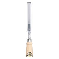 Kirschen Steekbeitel | snedeb. 14mm + 2 stalen klemgereedsch. | heft van wit beukenhout Ulm vorm | 1 stuk - 1001014 1001014 - thumbnail