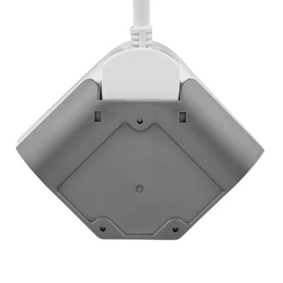 REV 0015400103 Stekkerdoos met schakelaar 2-voudig Wit Platte stekker 1 stuk(s)