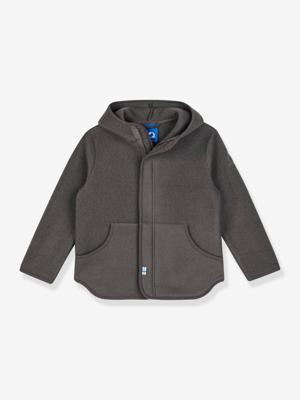 LUONTEVA finkid fleece jas voor kinderen, binnenjas met rits donkerbruin