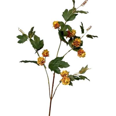 Roberts Collection Kunstbloem hop tak 85cm okergeel
