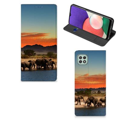 Samsung Galaxy A22 5G | Hoesje maken | Olifanten
