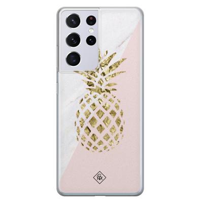 Samsung Galaxy S21 Ultra siliconen hoesje - Ananas