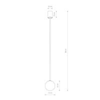 Lyora Glazen plafondlampKier M goud - 96cm - 10306 - thumbnail