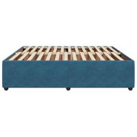 Bedframe fluweel blauw 200x200 cm - thumbnail