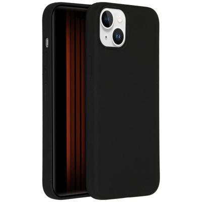 Accezz Liquid Silicone Backcover met MagSafe iPhone 15 Plus Telefoonhoesje Zwart