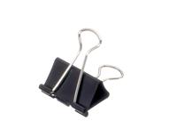 Papierklem MAUL 215 foldback 13mm capaciteit 4mm zwart 12 stuks - thumbnail