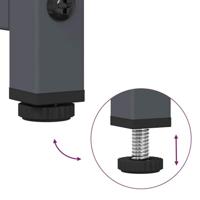 Nachtkastje 36x39x60,5 cm koudgewalst staal antracietkleurig - thumbnail