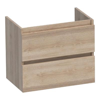 Brauer Joy - Onderkast Ondiep - 60 cm - met 2 Softclose Lades Greeploos en 1 Sifon Uitsparing - Sunlit