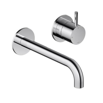 Inbouw Wastafelkraan Hotbath Cobber 18 cm Gebogen Uitloop 1-Hendel Chroom