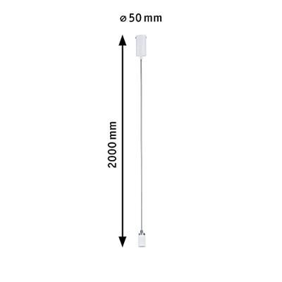 Paulmann 79522 Hanglamp GU10 Wit, Grijs
