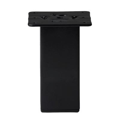 Stalen meubelpoot zwart vierkant 5 bij 5 cm en hoogte 13 cm