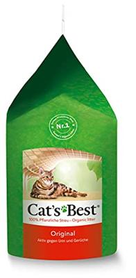 Cat's Best Originele kattenbakvulling, 100% plantaardige kattenbakvulling met maximale zuigkracht, bestrijdt geurtjes natuurlijk actief, 2,1 kg/5 l