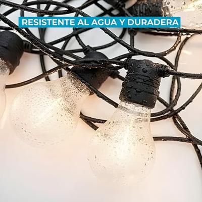 LED-lichtkrans New Garden Allegra 8 m 10 Wit/Zwart Zon