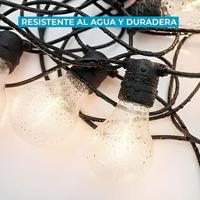 LED-lichtkrans New Garden Allegra 8 m 10 Wit/Zwart Zon - thumbnail