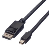 ROLINE DisplayPort kabel, DP M - Mini DP M, zwart, 1,5 m - thumbnail
