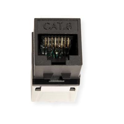 ROLINE Cat.6 (Class E) Keystone, onafgeschermd, zonder gereedschap, compact, zwart ROLINE Cat.6 (Class E) Keystone, onafgeschermd, zonder gereedschap, compact, zwart