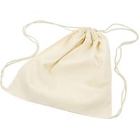 Creativ Company Tas met treksluiting, afm 37x41 cm, 115 gr, licht naturel, 3 stuk/ 1 doos - thumbnail