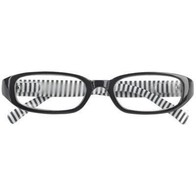 Moses Libri_x leesbril Strepen zwart/wit sterkte +2,00 Moses Libri_x leesbril Strepen zwart/wit sterkte +2,00