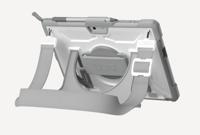 Urban Armor Gear Plasma Healthcare Handstrap & Kickstand Case Back cover Wit, Grijs Tabletcover - thumbnail