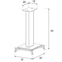 Sonorous universeel speaker SP600 -stand zwart (per paar)) - thumbnail