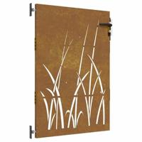 Poort 85x125 cm grasontwerp cortenstaal - thumbnail