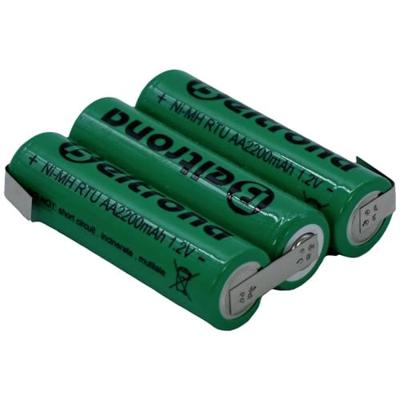 Beltrona RTU3AAZ Accupack Aantal cellen: 3 Batterijgrootte: AA (penlite) Z-soldeerlip NiMH 3.6 V 2200 mAh