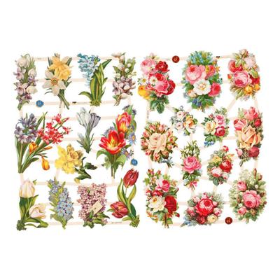 Creativ Company Vintage plaatjes, lentebloemen, vel 16,5x23,5 cm, 2 vel/ 1 doos