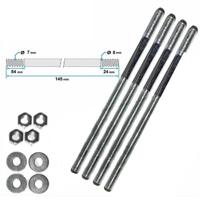 Cilindertapeind set M8 --> M7 L145 - thumbnail