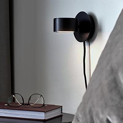 Nordlux Wandlamp Clyde Ø 10 cm 3 step dim zwart