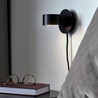 Nordlux Wandlamp Clyde Ø 10 cm 3 step dim zwart - thumbnail