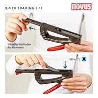 Novus Office J-11 creative 110017104 Nietpistool Type niet Type 53 Lengte nieten 4 - 8 mm - thumbnail