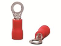 Quadrios 22C441 Ringkabelschoen Dwarsdoorsnede (max.): 1.5 mm² Schachtdiameter: 4.3 mm Deels geïsoleerd Rood 1 set(s) - thumbnail