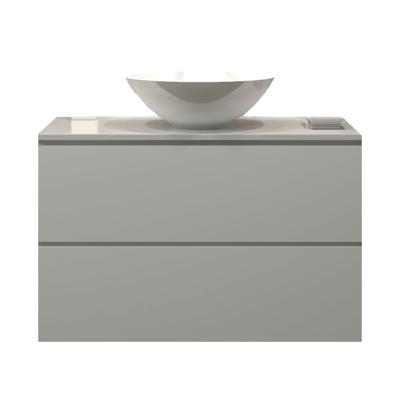 Badkamermeubelset Gliss Zeus 80 cm Mat Wit Met Waskom