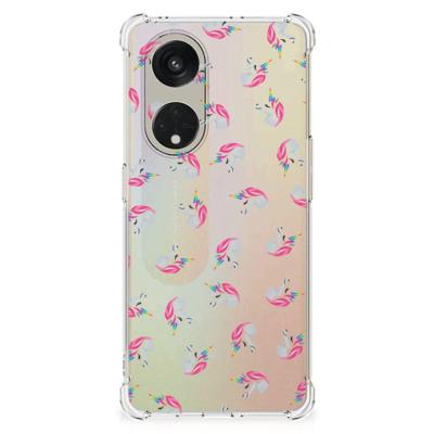 Doorzichtige Silicone Hoesje voor OPPO Reno8 T 5G Unicorns