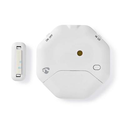 Nedis ALRMD20WT Slim Deur-/raamalarm Met Magnetische Sensor Batterijen Meegeleverd Geen Gereedschap Nodig