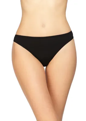 String dames 3490 microfiber - Gladde string - onzichtbaar - Invisible - badstof kruisje - zwart, wit, rood, huidskleur