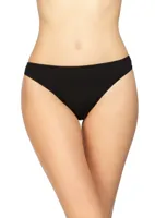 String dames 3490 microfiber - Gladde string - onzichtbaar - Invisible - badstof kruisje - zwart, wit, rood, huidskleur - thumbnail